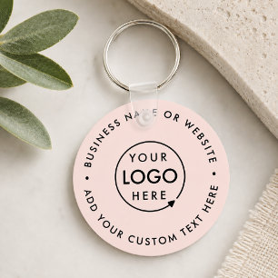 Firmenlogo Blush Pink Feminine Beruflich Schlüsselanhänger