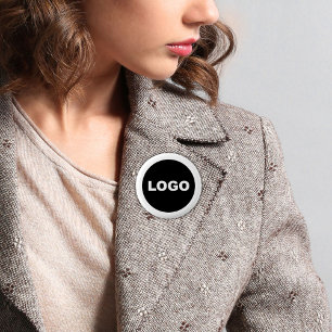 Firmenlogo Branding Mitarbeiter-Werbemittel Button
