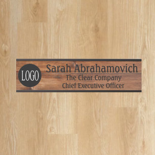 Firmenlogo Bürotürschild langer Name Türschild