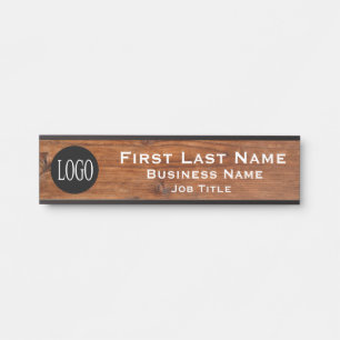 Firmenlogo Bürotürschild Rustikales Holz Türschild