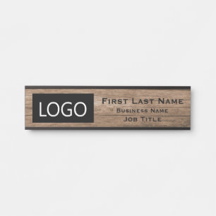 Firmenlogo Bürotürschild Rustikales Holz Türschild