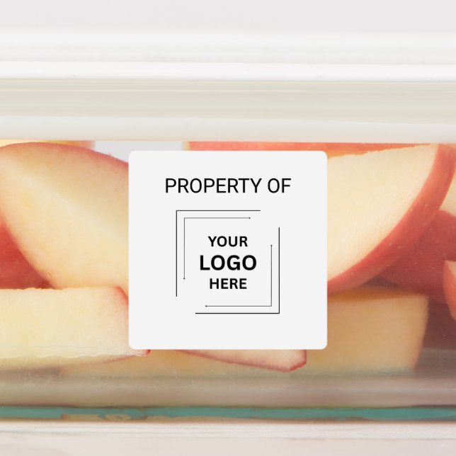 Firmenlogo | Business Asset Laptop Etiketten (Befestigt)