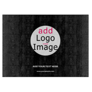 Firmenlogo Business Chic Anpassbar Schwarz   Schneidebrett