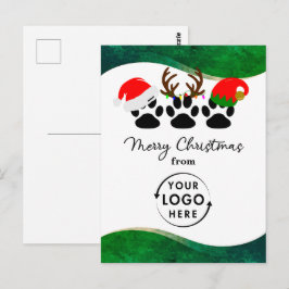 Firmenlogo Business Holiday Weihnachtspostkarte Postkarte
