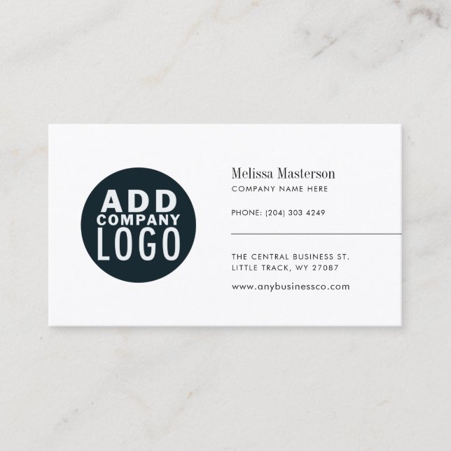 Firmenlogo Corporate Modern Visitenkarte (Vorderseite)