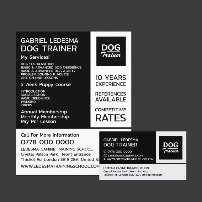 Firmenlogo, Dog Trainer Visitenkarte (Von Creator hochgeladen)