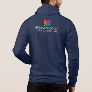 Firmenlogo Doppelseitige Printwerbung für Männer h Hoodie