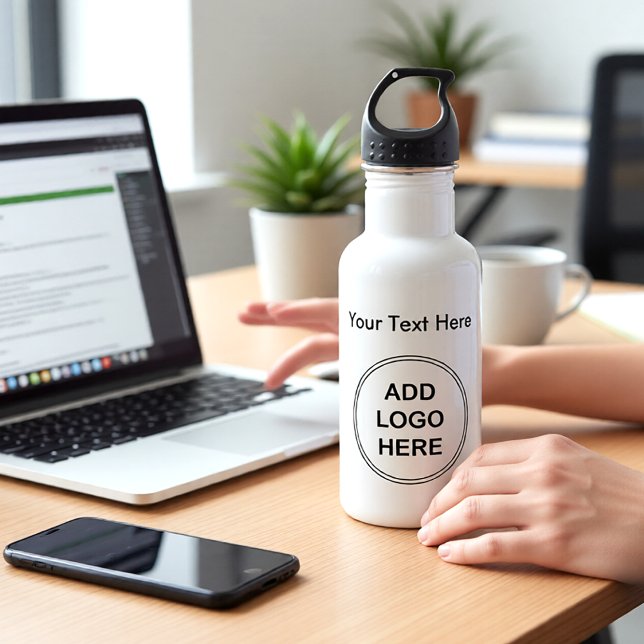Firmenlogo Edelstahl-Wasserflasche Edelstahlflasche (LOGO WATER BOTTLE)