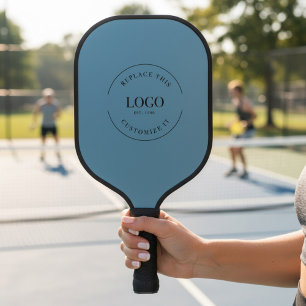 Firmenlogo Einfache Werbeaktion Blue Custom Pickleball Schläger