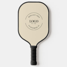Firmenlogo Einfache Werbefläche Maßgeschneidert Pickleball Schläger