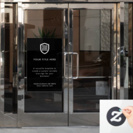 Firmenlogo | Erstellen Sie Ihr eigenes modernes Sc Fensteraufkleber