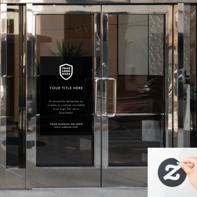 Firmenlogo | Erstellen Sie Ihr eigenes modernes Sc Fensteraufkleber (Büro Tür)