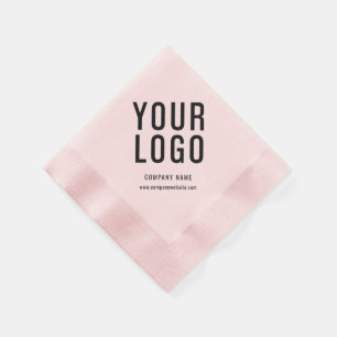 Firmenlogo - Event Minimalistisch Pink Serviette