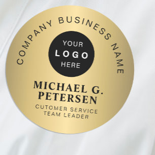 Firmenlogo Faux-Gold Unternehmensmitarbeiter Namensschild