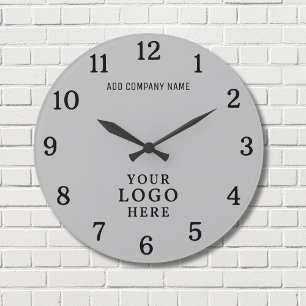 Firmenlogo Firmenname Firmenmarke Promo Große Wanduhr