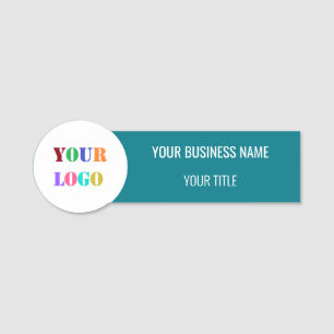 Firmenlogo Firmenname-Tag Farben auswählen Namensschild