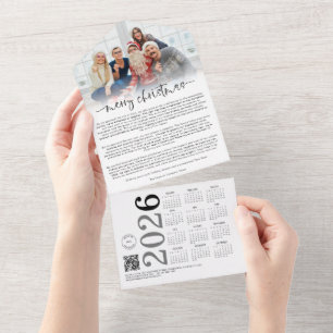 Firmenlogo Foto 2026 Kalender Weihnachtskarte All In One Einladung