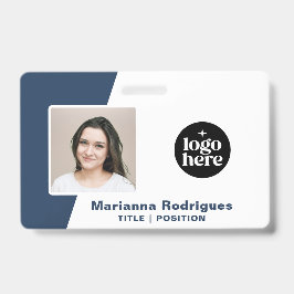 Firmenlogo Foto Barcode Individuelle Mitarbeiter-I Ausweis