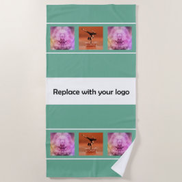 Firmenlogo Foto Collage grün Strandtuch