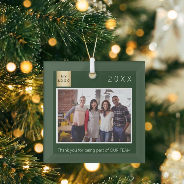 Firmenlogo Foto Danke grün Ornament Aus Glas (Von Creator hochgeladen)