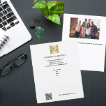 Firmenlogo Foto qr Code Flyer<br><div class="desc">Weißer Hintergrund. Personalisieren und fügen Sie Ihr Firmenlogo,  Ihren Namen,  Ihre Adresse,  Ihren Text,  Ihren eigenen QR-Code. Zurück: Fügen Sie ein Foto und mehr Text hinzu.</div>