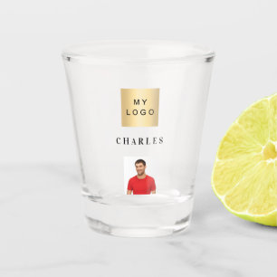 Firmenlogo Foto Schnapsglas