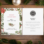 Firmenlogo Frohe Weihnachten Botanische Grüße Mitteilungskarte<br><div class="desc">Diese elegante Weihnachtskarte verbindet modernes Design mit saisonalem Charme. Mit seiner eleganten, modernen Typografie, die Ihre Urlaubsstimmung mit Eleganz vermittelt, ist die Karte mit üppigen pflanzlichen Pflanzen geschmückt, die eine Touch von Naturschönheiten hinzufügen. Ihr Firmenlogo ist nahtlos in das Design integriert und schafft so ein perfektes Gleichgewicht zwischen beruflichem Branding...</div>