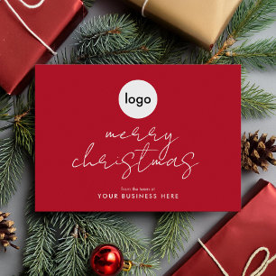 Firmenlogo Frohe Weihnachtskarte Feiertagskarte