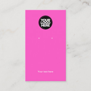 Firmenlogo Fuchsia Pink Earl Display Card Visitenkarte