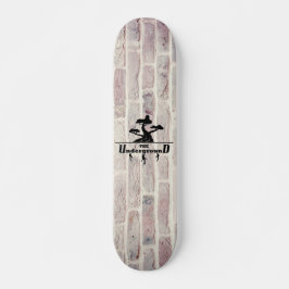 Firmenlogo für Backsteinhintergrund Skateboard
