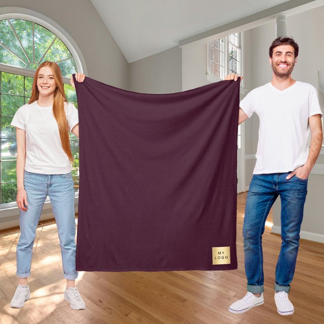 Firmenlogo für Burgund Sondergeschenk für Unterneh Fleecedecke (Von Creator hochgeladen)