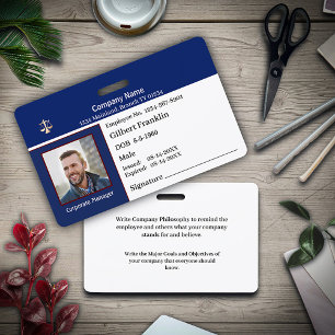 Firmenlogo für Firmennamen des Mitarbeiters Foto Ausweis