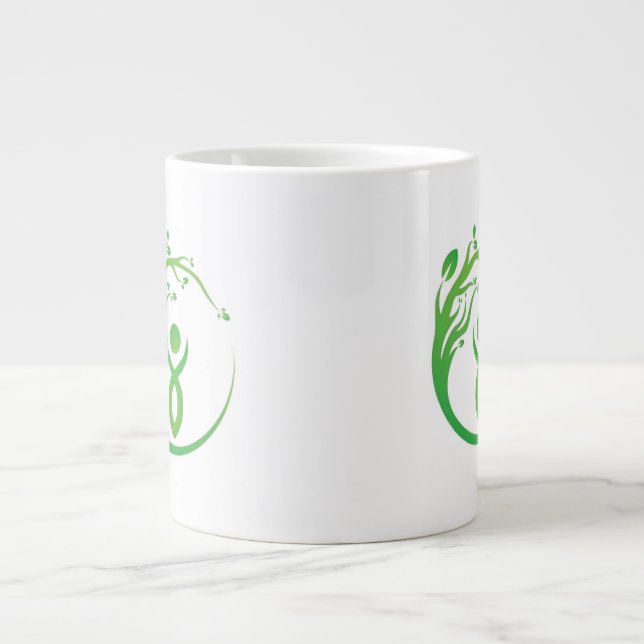 Firmenlogo für Kaffee-Tasse Jumbo-Tasse (Vorderseite)