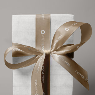Firmenlogo für kundenspezifische Geschenke Satinband