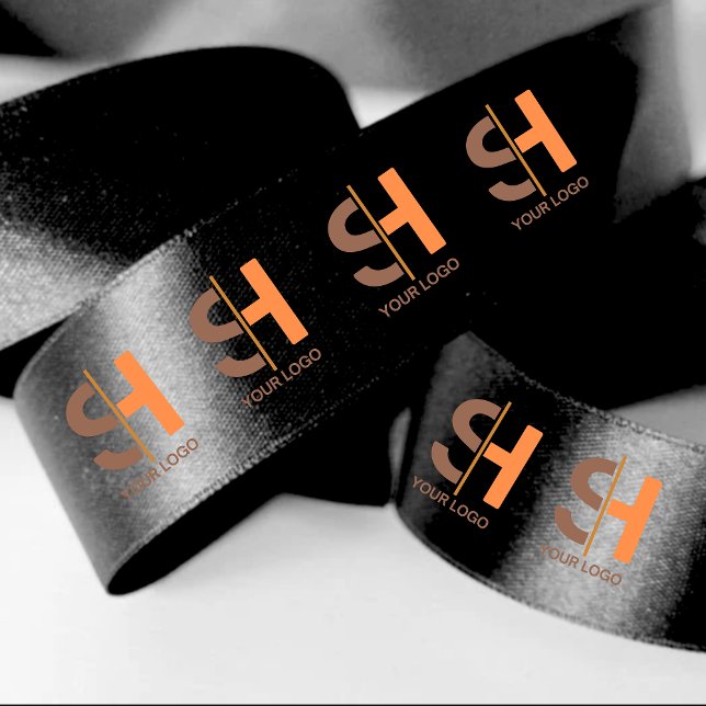 Firmenlogo für kundenspezifische Geschenke schwarz Satinband (Von Creator hochgeladen)