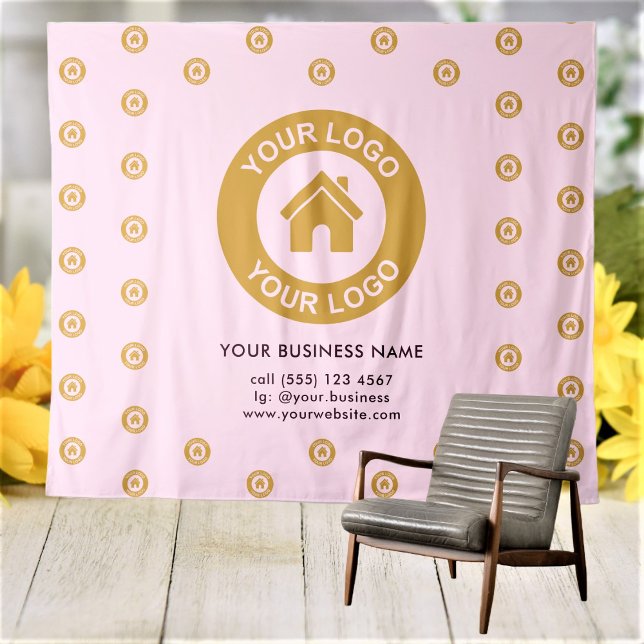 Firmenlogo für kundenspezifische Veranstaltungen - Wandteppich (Von Creator hochgeladen)