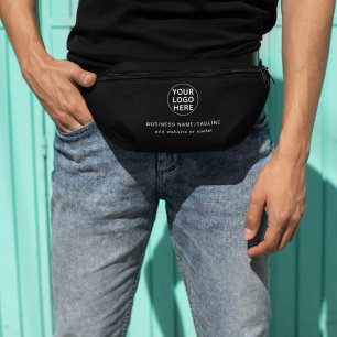 Firmenlogo für Markenbezeichnungen l Schwarzweiß-W Bauchtasche