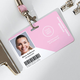 Firmenlogo für Mitarbeiter Foto Rosa Sicherheit Ausweis