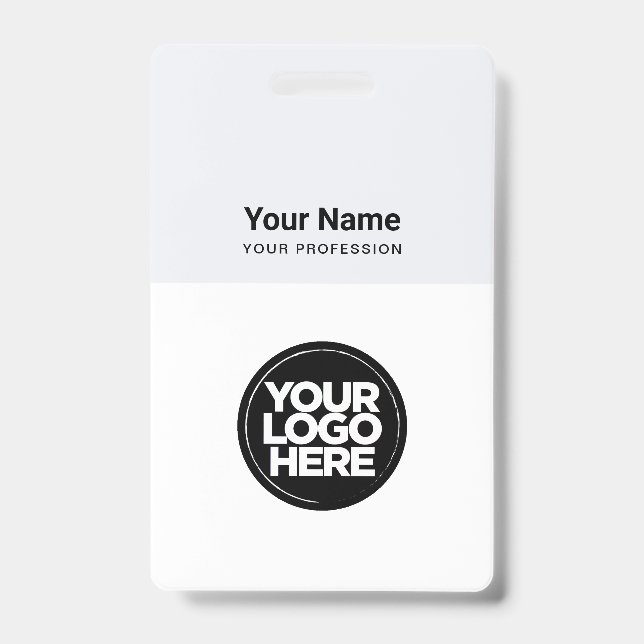 Firmenlogo für moderne Mitarbeiter Ausweis (Vorderseite)