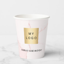 Firmenlogo für Rosa Marmor, rosa Farbe Pappbecher