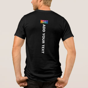 Firmenlogo für Vorderseite und Rückseite - Mens Sc Tri-Blend Shirt