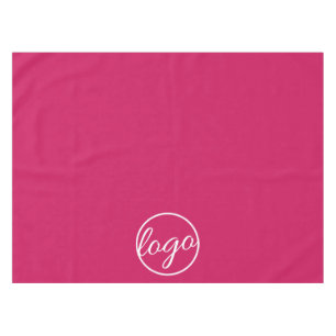 Firmenlogo Fuschia Hot Pink auf der Custom Trade S Tischdecke