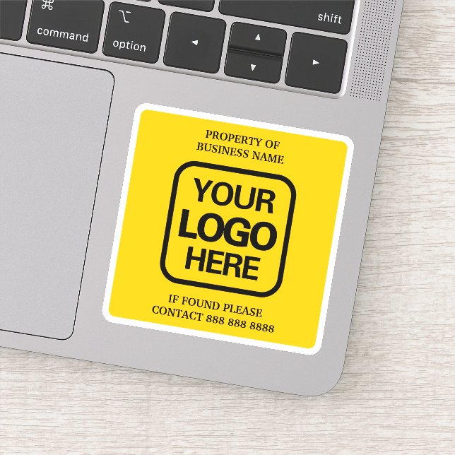 Firmenlogo | Gelbschwarz Aufkleber (Detail)