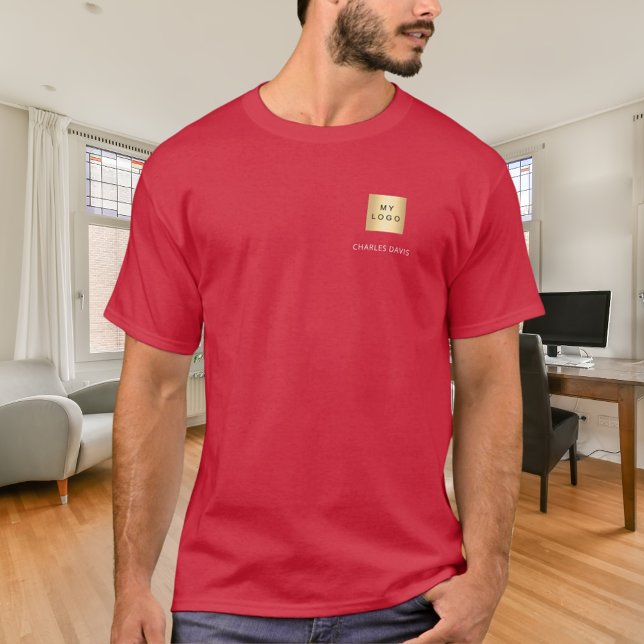 Firmenlogo Geschäft rot T-Shirt (Von Creator hochgeladen)