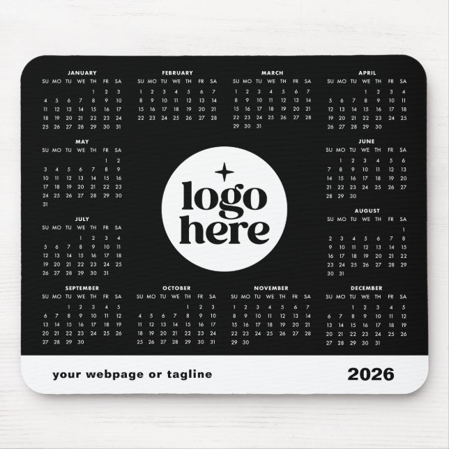 Firmenlogo Geschäftskalender 2026 Mousepad (Vorne)
