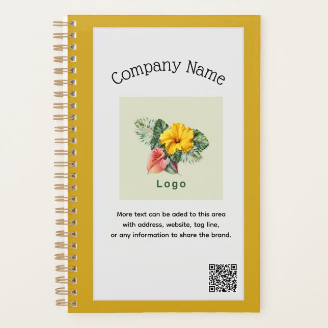 Firmenlogo-Geschenkartikel QR-Code-Planer Planer (Vorderseite)