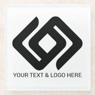 Firmenlogo Glasuntersetzer