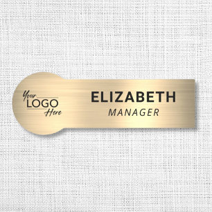 Firmenlogo Gold Namensschild