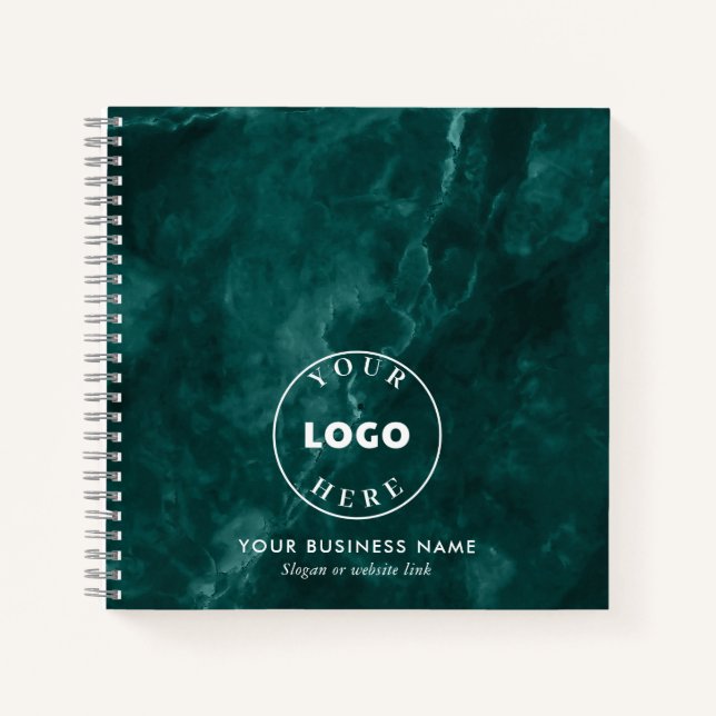 Firmenlogo Green Business Notizbuch (Vorderseite)