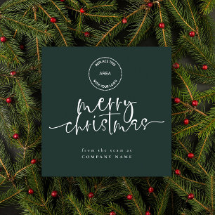 Firmenlogo Grün frohe Weihnachten Platz